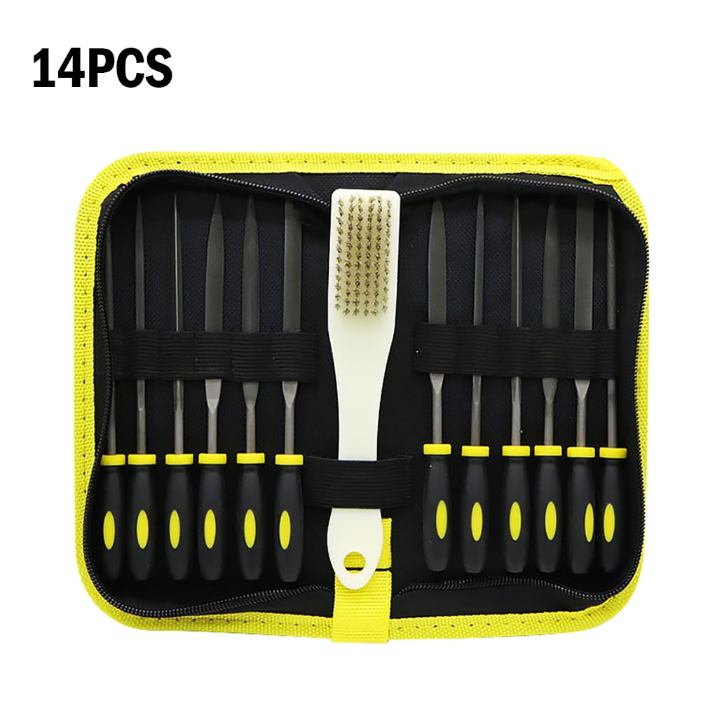 14Pcs Wood Carving Chisel Rasp File Set Woodworking Detailed