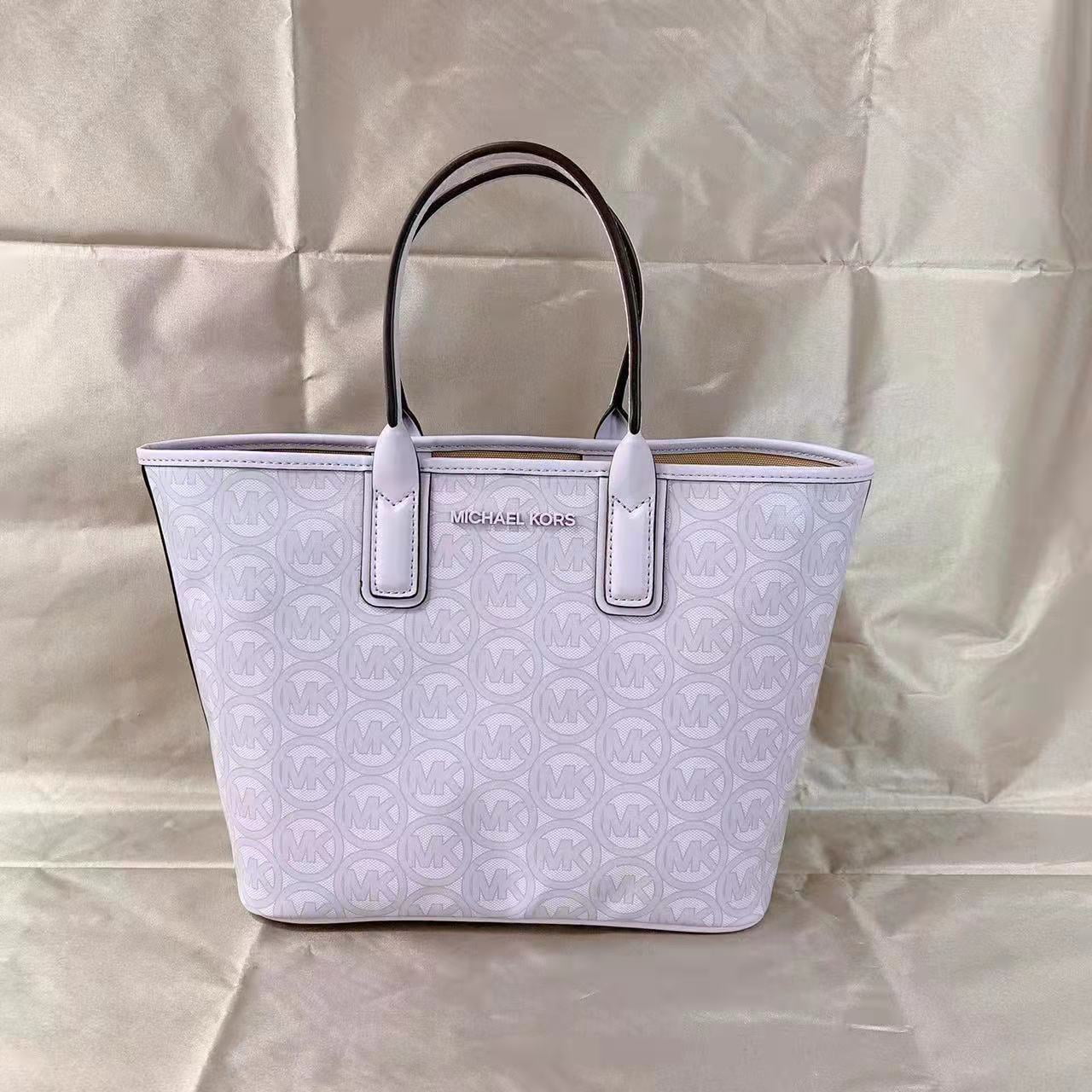 Top 89+ imagen michael kors jodie small logo jacquard tote bag