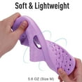 thumbnail image 6 of Litfun Shower Shoes for Women Men, Quick Drying Non Slip Bath Slippers, Shower Sandals with Drain Holes, Purple, 6 of 9