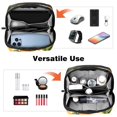 thumbnail image 6 of Tangerine Travel Organizer Cable Wire Cord and Cable Charger Bag Waterproof Oxford Cloth Electronic Accessories Storage Case 5.9x9.44x3.14 in, 6 of 6