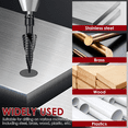 thumbnail image 2 of 3Pcs Step Drill Bit Set, High Speed Steel Spiral Grooved Step Drill Bit, 4-32mm Cone Cutting Spiral Flute Step Drill Bit, 2 of 7