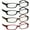 Black, variant on Reading Glasses | Best 4 Pack of Readers Women and Men | Stylish Look and Crystal Clear Vision When You Need It! | Comfort Spring Arms & Dura-Tight Screws