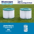 thumbnail image 3 of Bluescape Hot Tub Type VI Pool Filter Cartridge 2-Pack, 3 of 8