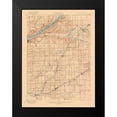 thumbnail image 2 of USGS 19x24 Black Modern Framed Museum Art Print Titled - Illinois des Planes Quad - USGS 1917, 2 of 5