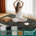 thumbnail image 3 of ABORON Lambswool Japanese Floor Mattress,4 Inch Extra Thick Sleeping Bed For Floor,Roll Up Mmemory Foam Mattress , Folding Floor Lounger Guest Bed Pad, 3 of 12