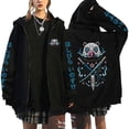 thumbnail image 2 of Sudadera con capucha para hombre y mujer, suéter de manga larga con cremallera y estampado de Hashibira Inosuke, Y2k, 2 of 3