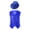 Blue, variant on TiaoBug Kids Boys Girls Shirt Vest with Hat Shiny Sequins Hip-Hop Street Dance Performance Waistcoat Rose 9-12 Months