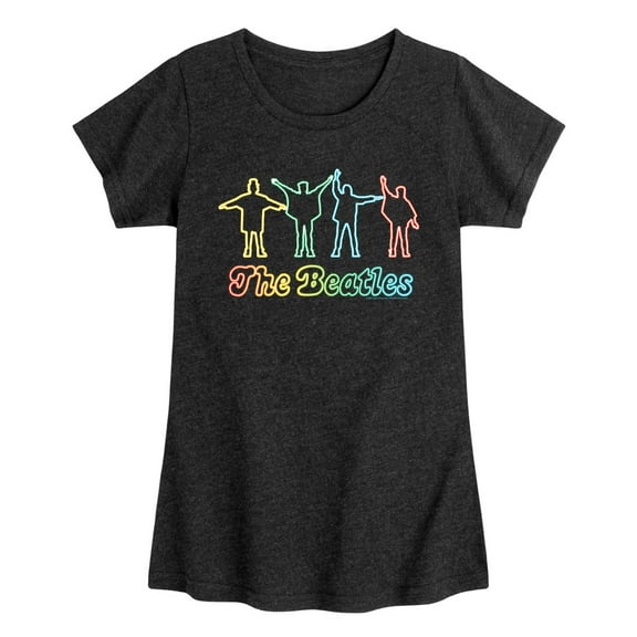 Neon The Beatles - Girls Toddler And Youth Short Sleeve Graphic T-Shirt