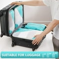 thumbnail image 4 of OlarHike 8 Set Packing Cubes for Travel Luggage Organizer Bags for Travel Accessories Travel Essentials Travel Cubes for Carry on Suitcases (Turquoise), 4 of 5