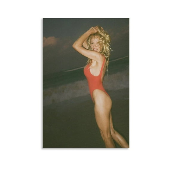 Pamela Anderson Hot Girl Sexy Poster (4) Canvas Wall Art Prints Poster Gifts Photo Picture Painting Posters Room Decor Home Decorative 16x24inch(40x60cm)
