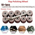 thumbnail image 3 of 10 Pcs Outils Abrasifs Roue de Rabat Disque de Ponçage pour Outil Rotatif, 3 of 5