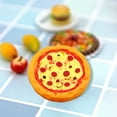 thumbnail image 3 of Soumake 1 Set Dollhouse Pizza High Restoration Three-Dimensional Realistic Decoration Micro Landscape Miniature Pizza Model Set Doll House Supply, 3 of 7