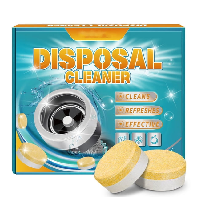 Kitchen Garbage Disposal Cleaner And Deodorizer, Sink Odor Removal Tablets For Freshness, Citrus Scented Cleaner For Dishwasher And Garbage Disposal, 12 Count