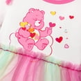 thumbnail image 4 of Care Bears Baby Girls Romper Graphic Rainbow Tutu Dresses Ruffle Sleeves Bodysuit Summer Outfits Sizes 0/3-18M, 4 of 6