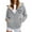 Light Gray, variant on ZHOUCHANKIDS Women's Winter Warm Jackets Thick Sherpa Lined Zip up Hoodies Heavyweight Sweatshirt Coat Beige XXXL