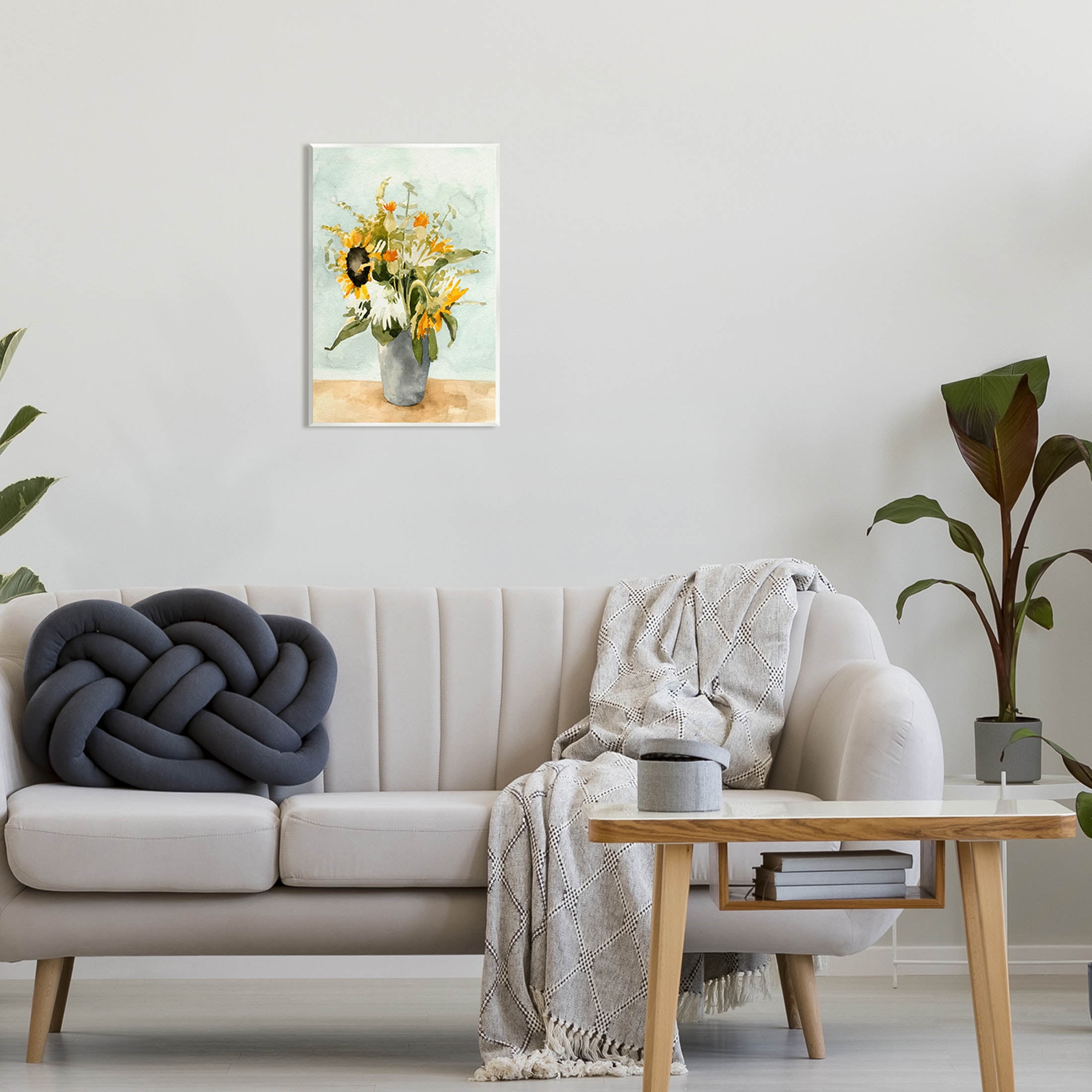 Stupell Industries Mixed Sunflower Bouquet Country Florals Painting Unframed Art Print Wall Art, Design by Emma Caroline