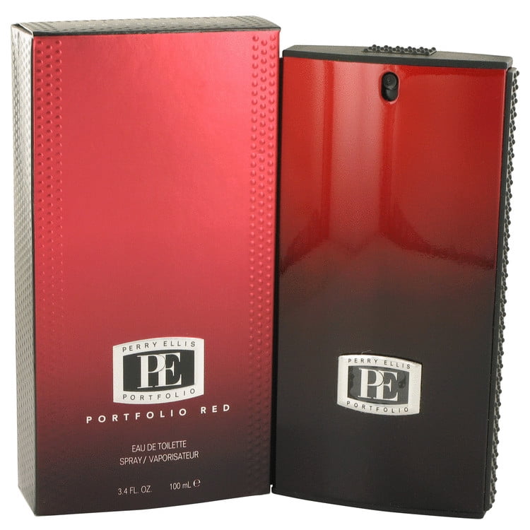Perry Ellis Portfolio Red Eau de Toilette, Cologne for Men, 3.4 Oz