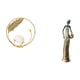 thumbnail image 5 of Estatua de bola de cristal,Estatuas de bolas de cristal para decoración del hogar,escritorio,interior,Figura de escritorio,Figuras africanas de arte,artesanías,escritorio, 5 of 8