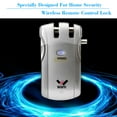 thumbnail image 1 of Wf-018 WF-018  Remote Control Lock Security Invisible Keyless Door Entry Intelligent Lock Zinc Alloy Metal with 4 Remote Keys Smart Home Villa Office Access Control, 1 of 7