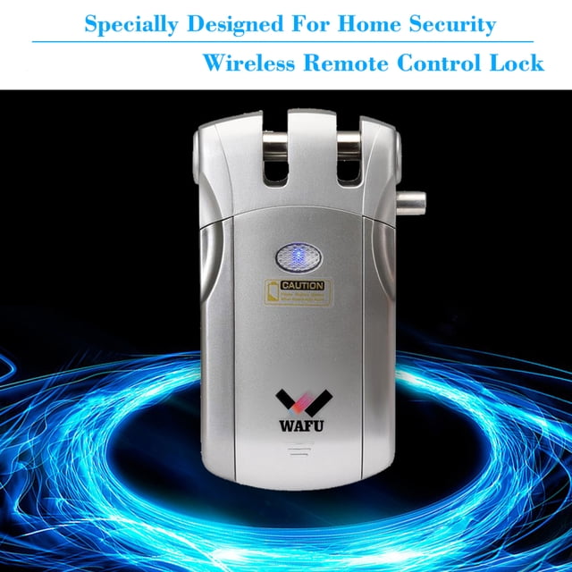 Wf-018 WF-018 Remote Control Lock Security Invisible Keyless Door Entry Intelligent Lock Zinc Alloy Metal with 4 Remote Keys Smart Home Villa Office Access Control