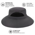 thumbnail image 3 of Outdoor Women Men Hiking Fishing Wide Brim Boonie Bucket Cap Hunting Sun Hat, 3 of 5