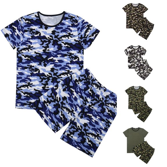Infant Kids Shorts Set Camo Comfortable Stylish Everyday Summer for Girls Kids Set