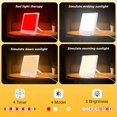 thumbnail image 3 of Lámpara de terapia de luz solar DABLEIBEN de 10000 lux LED con luz roja, 3 of 8