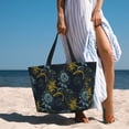 thumbnail image 6 of Xecao Sunflowers for versatile beach bag for women includes zipper pockets and waterproof material, ideal for vacations and adventures., 6 of 7