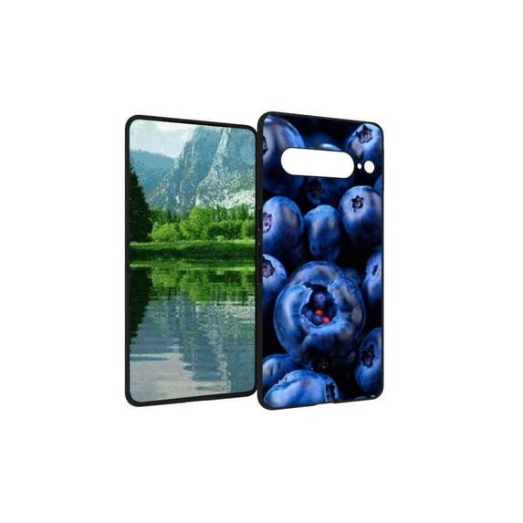 Compatible with Google Pixel 7 Pro Phone Case, blueberry-berries1 Case Silicone Protective for Teen Girl Boy Case for Google Pixel 7 Pro