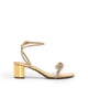 thumbnail image 2 of Sandalia DREAM PAIRS DWUMHS2559 Dorada con Lazos Transparentes Tacón 5 cm, 2 of 7