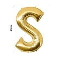 thumbnail image 5 of Balsa Circle 40" Mylar Foil Plain Balloon Gold Letter S, 5 of 5