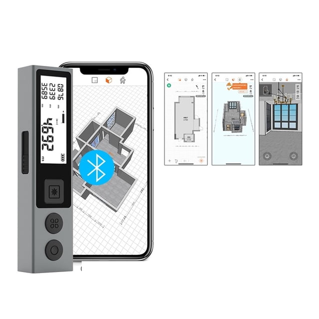 30M 40M Distance Meter Btooth Meter Reader Tape Measuring Tools M120 PRO ,Digital LCD Display