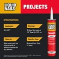 thumbnail image 3 of Liquid Nails 28 oz Interior Projects Latex Construction Adhesive Tan, 3 of 5