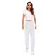 thumbnail image 4 of Gibobby Conjunto de pantalones de dos piezas para mujer casualPantalones Mujer Pantalones de chándal Jogging Jogger Pantalones deportivos Pantalones Pantalones (White, M), 4 of 5