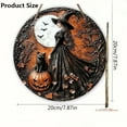 thumbnail image 3 of ​​GiLiling 2D Witch Hanging Door Sign Weather-Resistant Décor​​ | Indoor/Outdoor Porch Ornament for Halloween Displays and Gothic Entryway Theme Enhancement, 3 of 6