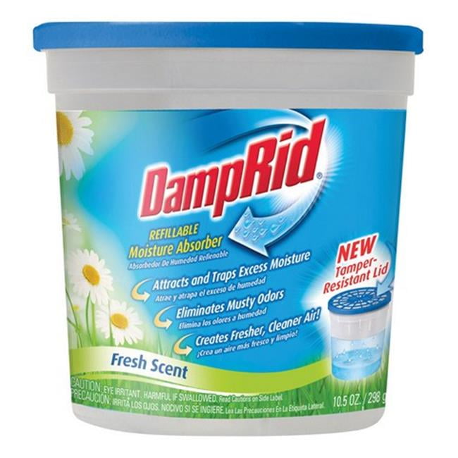 Damprid FG01FS 10.5 Fresh Scent Refillable Moisture Absorber - pack of 6