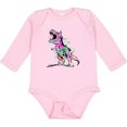 thumbnail image 3 of Inktastic Graffiti Paint Splatter T-Rex Boys or Girls Long Sleeve Baby Bodysuit, 3 of 5