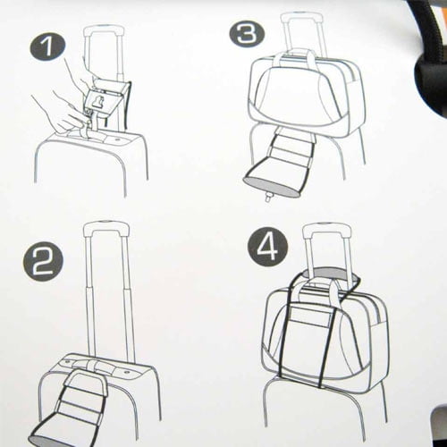 Travelon Bag Bungee Luggage Add A Bag Strap Travel Suitcase Attachment System