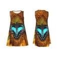 thumbnail image 7 of Lsque Butterfly Alighted On Sunflowers Pattern Summer Dresses for Women – Sleeveless T-Shirt Swing Sundress, Perfect for the Beach and Casual Days, 7 of 7