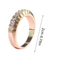 thumbnail image 2 of Anillo HUOGUO, moderno, de aleación geométrica de diamantes para mujer, 2 of 4