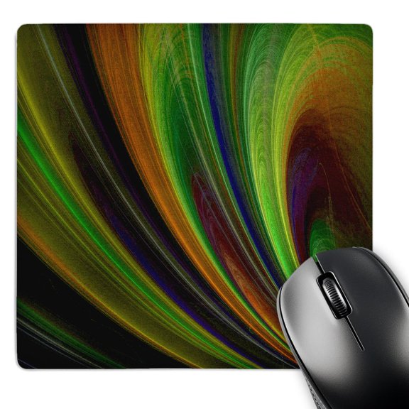 3dRose, Fractural Art Blue Curve Lines , MousePad