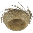 thumbnail image 1 of FELTECHELECTR Sombrero de paja para playa, gorra de paja tejida para el sol, estilo hawaiano, sombrero de playa para fiesta de verano, sombrero tejido mexicano para hombre, 1 of 2