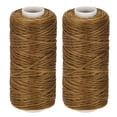 thumbnail image 1 of Unique Bargains Golden Brown Polyester Waxed Leather Sewing Thread, 55 Yards, 2 Pack, 1 of 6