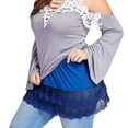 thumbnail image 4 of RedXLMini falda camisa extensores encaje hueco costura falda corta extensores para mujeres, 4 of 4