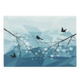 thumbnail image 1 of Snowy Trees Cutting Board, Bird Motifs Flying Around Tree Branches, Decorative Tempered Glass Cutting and Serving Board, in 3 Sizes, by Ambesonne, 1 of 2