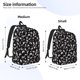 thumbnail image 2 of Fotbe Black White Leaves Mochila de Lona con Estampado, Mochila Duradera, Mochila Versátil de Alta Calidad, Mochila Compacta Vintage-Small, 2 of 5