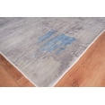 thumbnail image 2 of Exquisite Rugs Cassina Gray/Blue Bamboo Silk handloomed Area Rug, 2 of 4