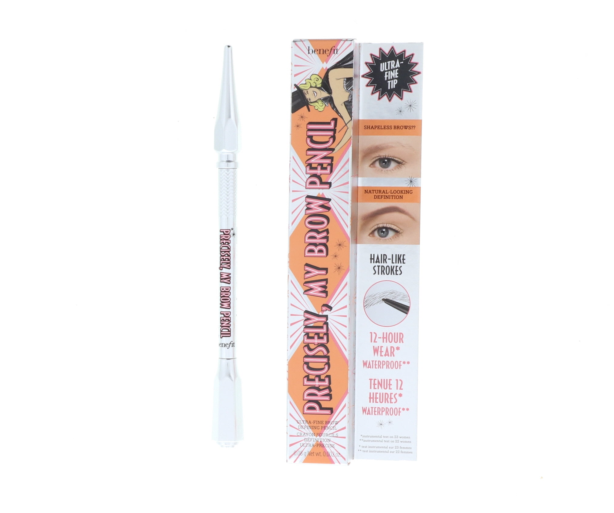 Benefit Precisely My Brow Pencil Ultra Fine Brow Defining, No. 4, Medium, 0.002 Ounce