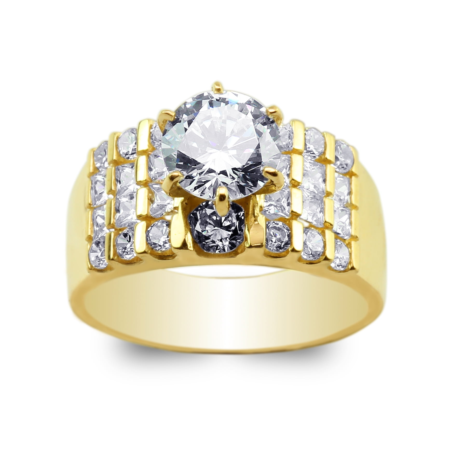 JamesJenny  10K/14K Yellow Gold  Engagement &Wedding Ring Size5-10