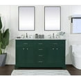thumbnail image 6 of Elegant Decor Americana 60" Wood Double Bathroom Vanity in Light Gray, 6 of 7